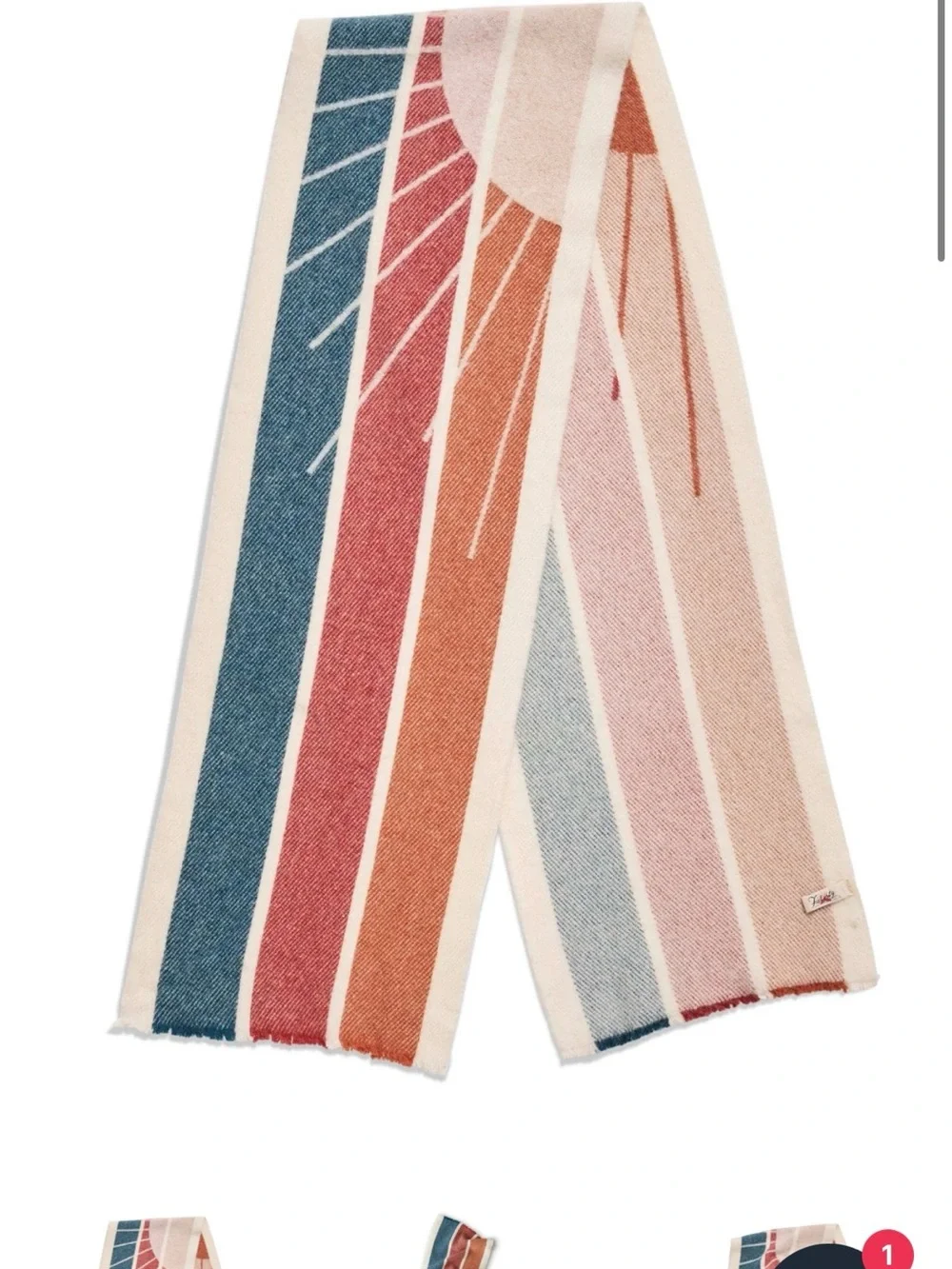 Faherty Sun and Wave Scarf - Picture 6 of 8